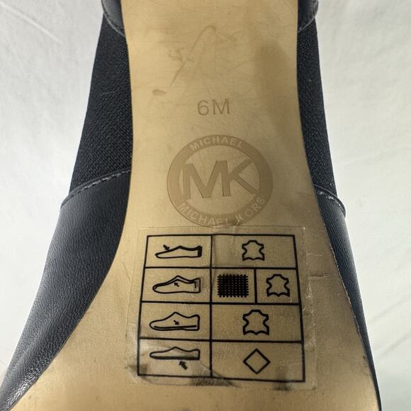 Michael Kors The Jet Set 6 Women's 6M Black Heeled Pull On Ankle Boots - Picture 9 of 13